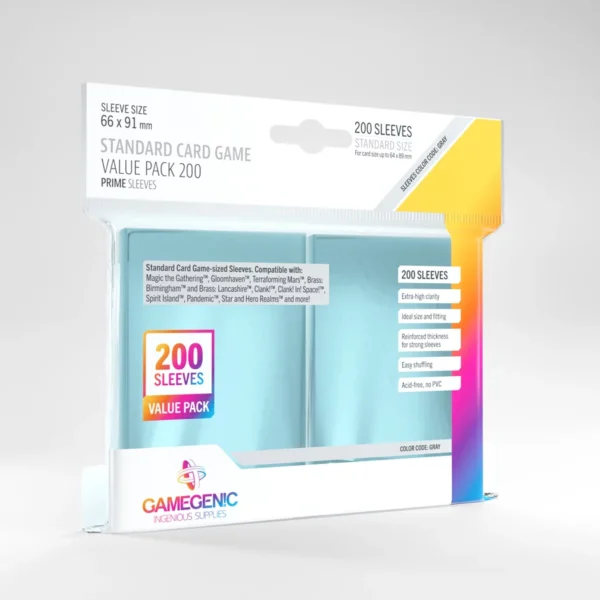 CONFEZIONE VALORE GIOCO DI CARTE STANDARD 200 BUSTINE PRIME