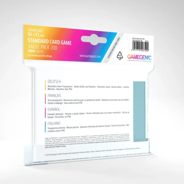 CONFEZIONE VALORE GIOCO DI CARTE STANDARD 200 BUSTINE PRIME - immagine 2