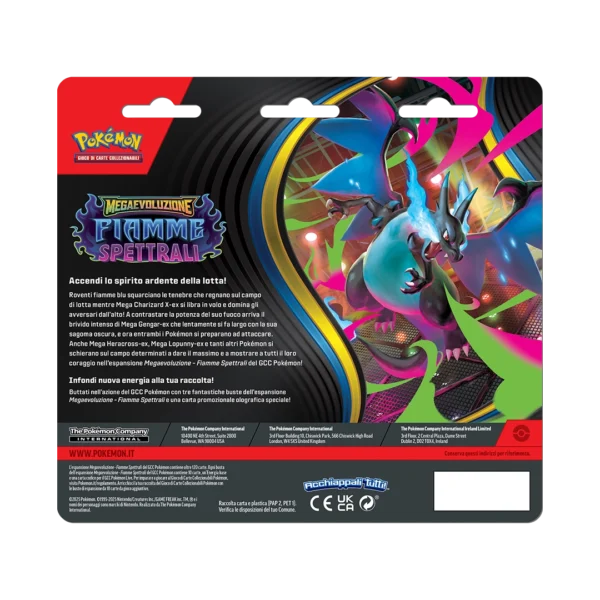 Megaevoluzione - Fiamme Spettrali 3 Pack Blister (IT) SNEASEL - immagine 2